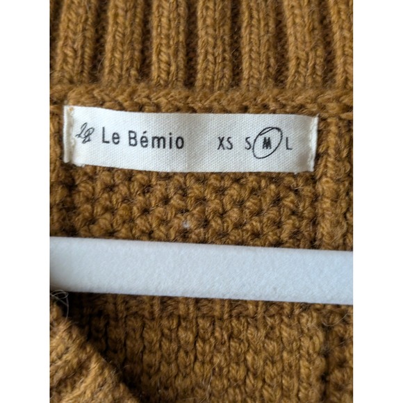 Hand Knit Checkerboard Textured V Neck Sweater Vest Brown M Wool Cottagecore Y2K - Picture 7 of 10